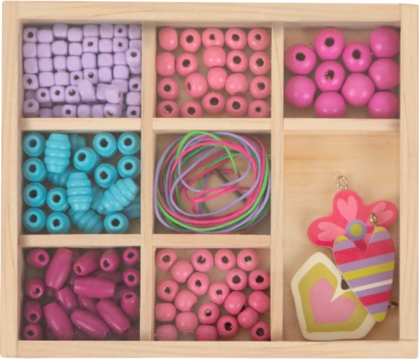 Wooden box with compartments