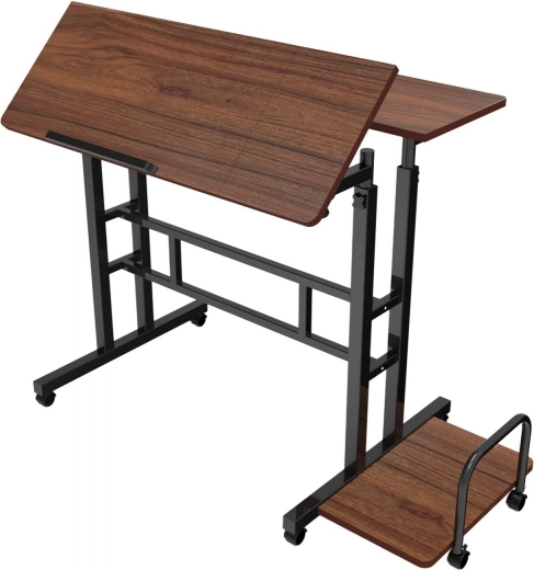 Piano di lavoro inclinabile 80 × 60 cm con bordo di sicurezza