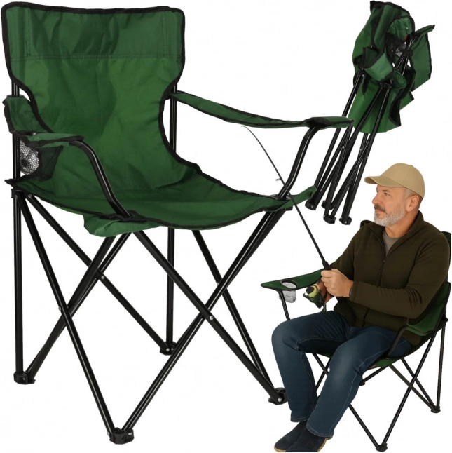Luaro Folding Camping Chair Green