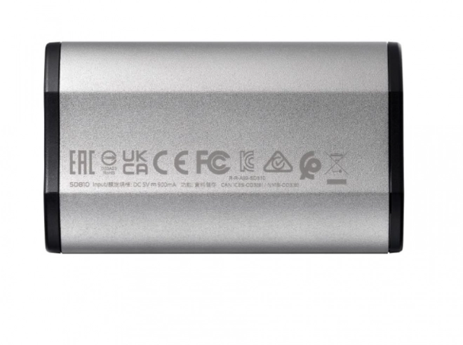 Silver External SSD Drive