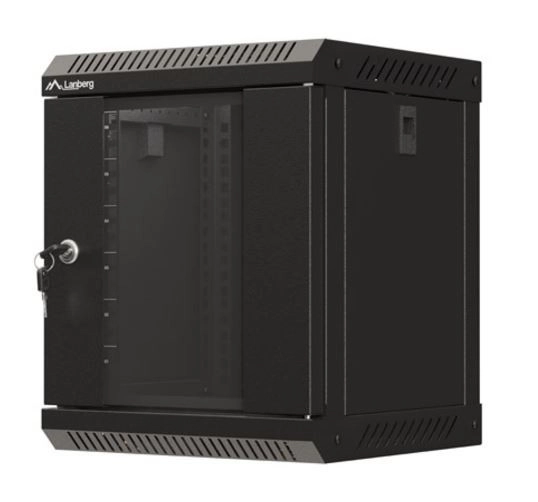 Wall-mounted server cabinet 10 inch 6U black