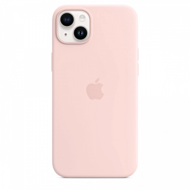 Silicone Case with MagSafe for iPhone 14 Plus - Chalk Pink