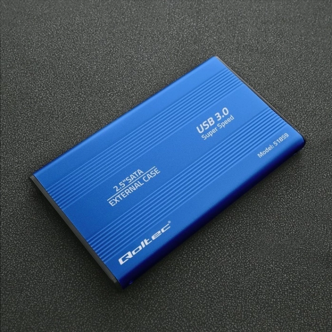 External Case for HDD/SSD 2.5" SATA3 USB 3.0 Blue