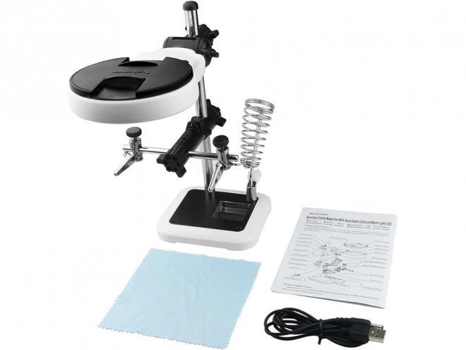Set per saldatura mano terza con lente LED