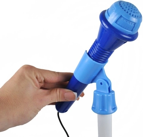 Microphone with stand and ON/OFF button