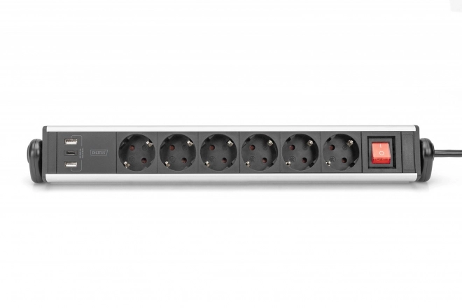Office Power Strip with USB Ports and Rotating Function