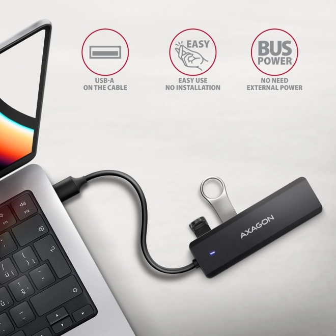 Hub USB da viaggio a 4 porte 5Gbps