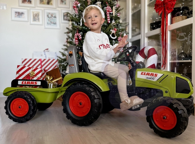 FALK Pedal Tractor Claas Arion 430 with Trailer