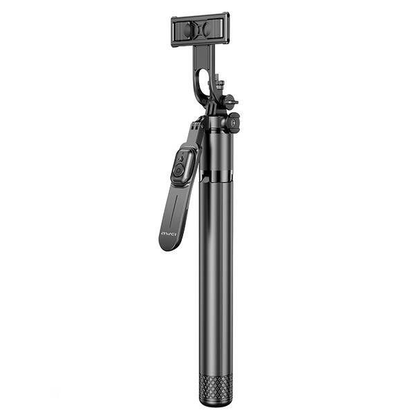 Selfie stick with tripod and Bluetooth connection