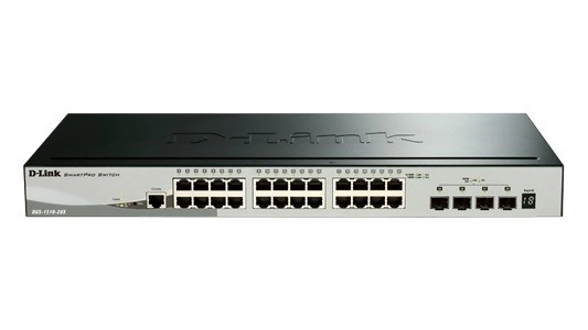 Manageable Stackable Smart Switch with 24 GE Ports and 4 SFP+