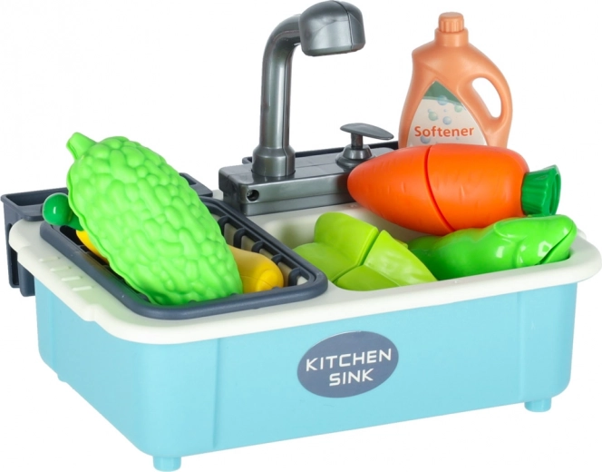 Realističen pomivalnik z odcejalnikom za vodne in čistilne igre