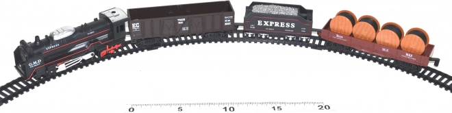 Rail King Train Set with Light Effects