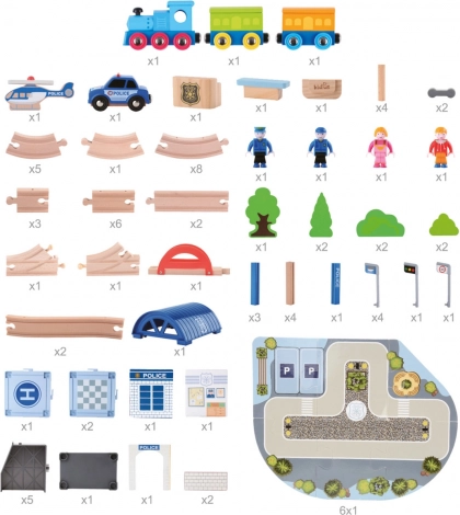 Construction Set with 90 Pieces