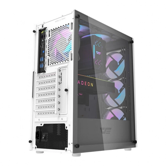 Darkflash DK352 Plus white pc case with fans