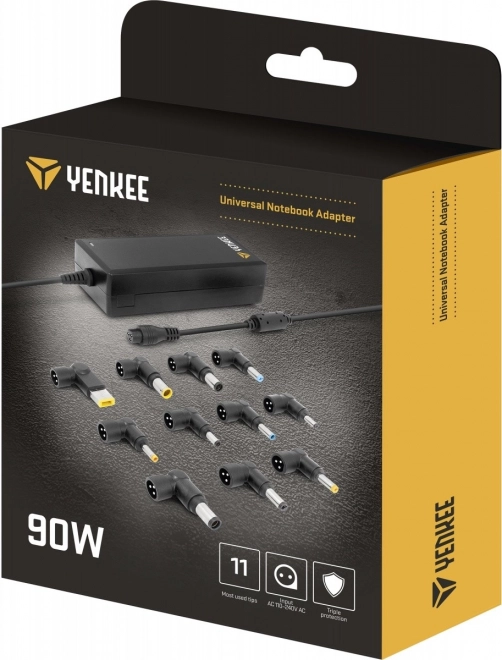 Universal Power Adapter for Laptop 90W with a Set of 11 Tips