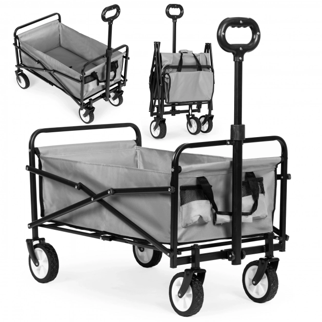 Foldable Garden and Beach Trolley in Gray