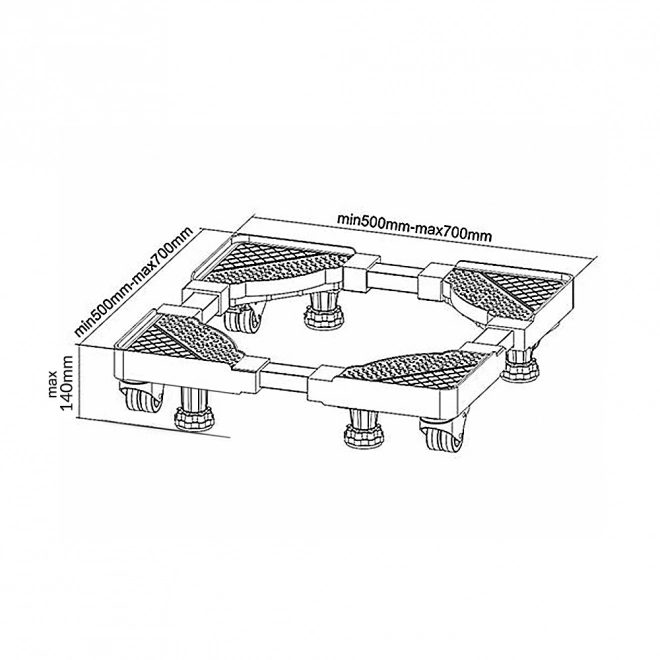 Universal Movable Base for Large Appliances