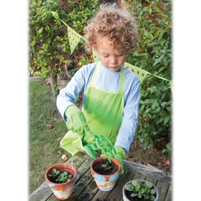 Garden Tool Set Plastic Green