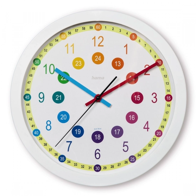 Easy Learning Kids Wall Clock 30cm