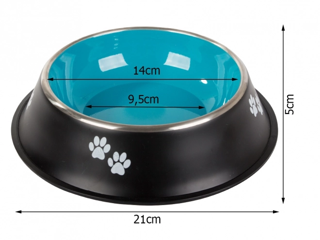 Non-Slip Stainless Steel Dog Bowl 400 ml