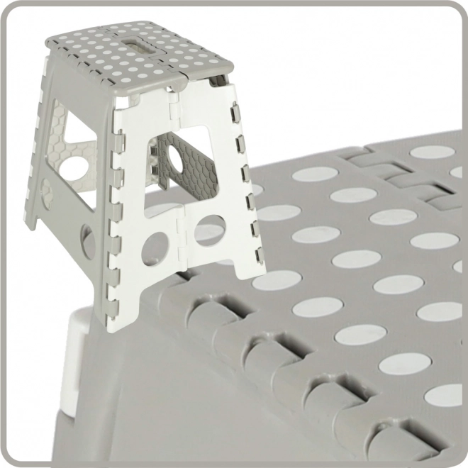 Foldable Anti-Slip Stool Light Gray