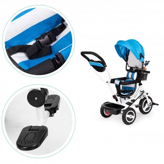 Ecotoys Tricycle with Rotating Blue Roof