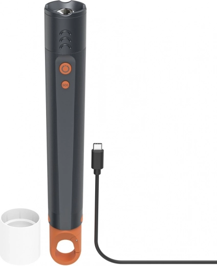 USB‑C charging and battery status indicator