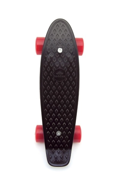 Pennyboard gyerek gördeszka fekete piros kerekekkel – Fekete, piros kerekek