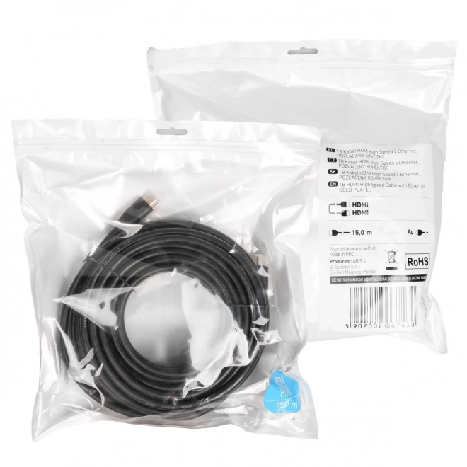 10m Gold-Plated HDMI 2.0 Cable