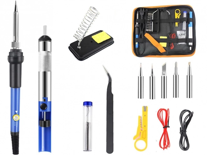 Kit de soudure avec régulation de température 60W et pompe à dessouder