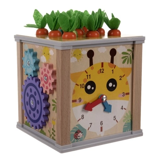 Cubo educativo in legno 5 in 1 per bambini