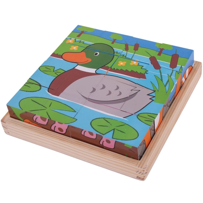 Sturdy wooden cubes for small hands