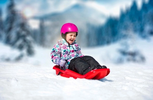 Boby sled for children – Red