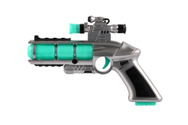 Pistola giocattolo con mirino e effetti sonori