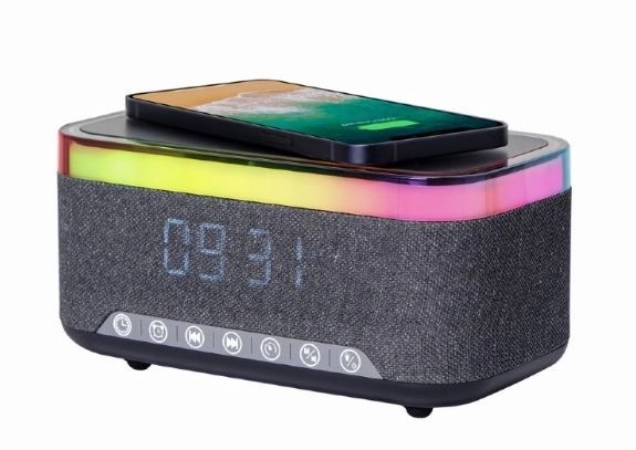 Digital Alarm Clock with Wireless Charger and DAB/FM Radio