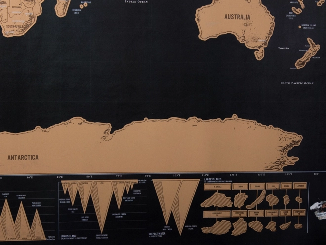 World Scratch Map for Travelers