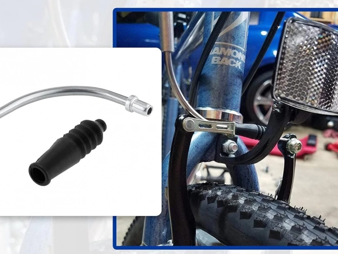 Kit per freni a V per biciclette con tubi e gommini