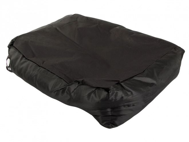 Black dog bed with comfortable padding