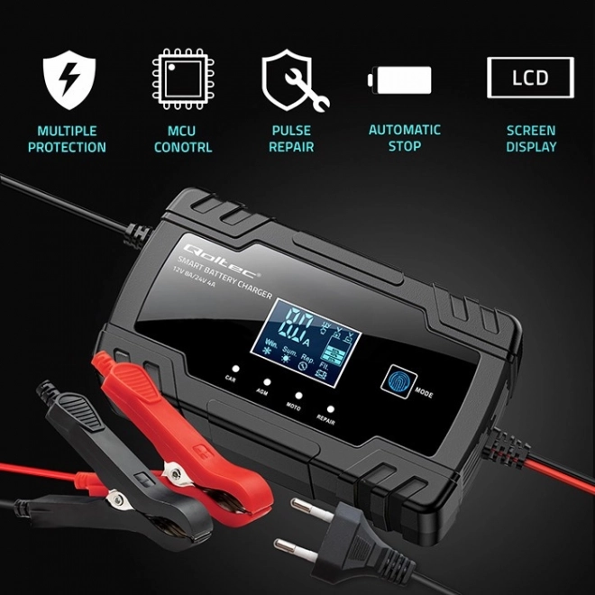 Smart Microprocessor Battery Charger with Repair Function