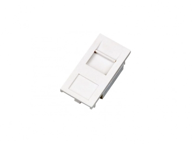 White Keystone Adapter with Dust Cover