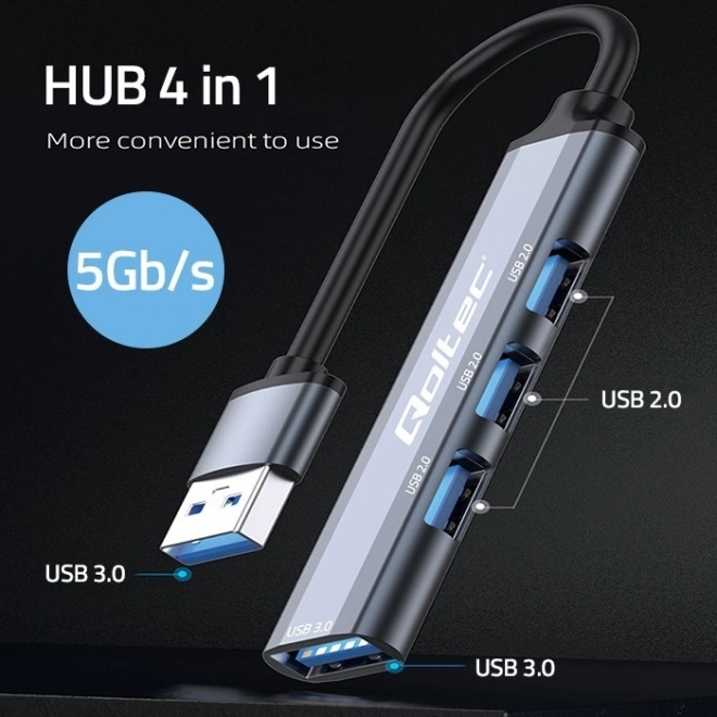 Hub USB multifunzionale 4 in 1