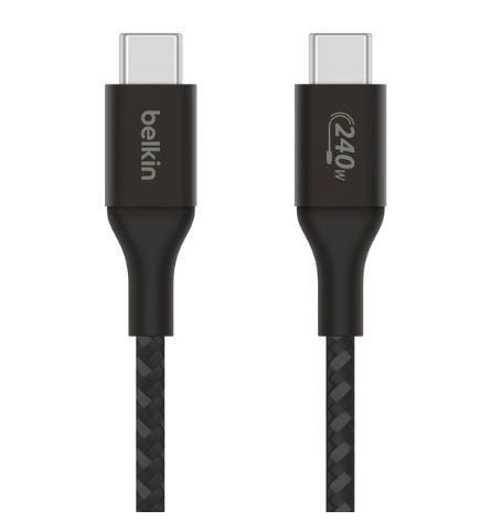 Cavo BoostCharge USB-C/USB-C ad alta potenza 2m nero