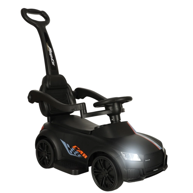 Ride-On Car Walker with Sound and Lights Black