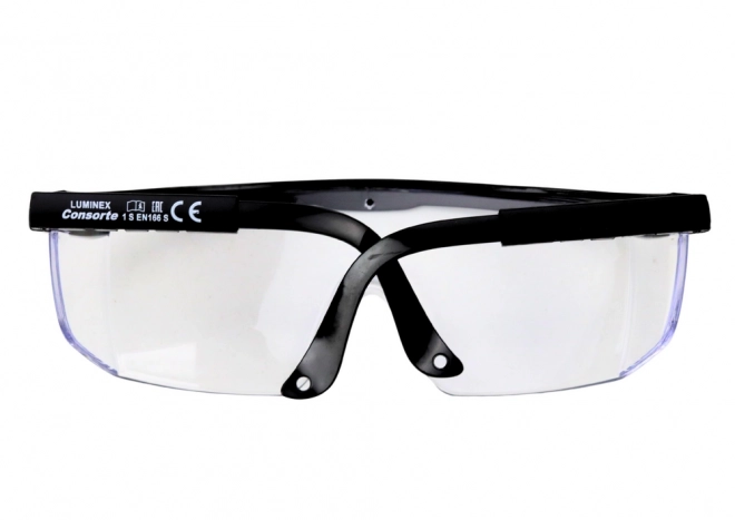 Adjustable Arm Protective Glasses Black