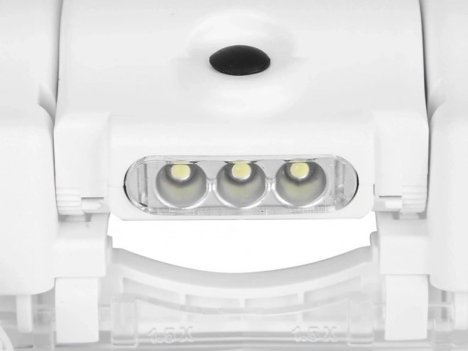 Goggles with 3 LED headlamp lens 13x