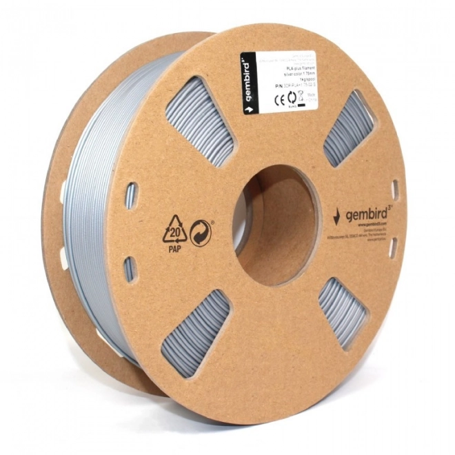 3D Printer Filament PLA Silver 1.75mm