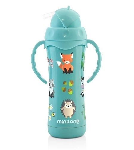 Gyermek termosz acél szívószállal, 240ml
