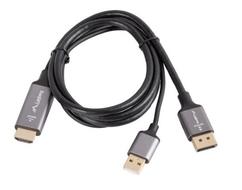 Hdmi to Displayport Cable 1m 4k Black