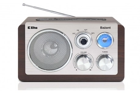 Dark Oak Mp3 Table Radio
