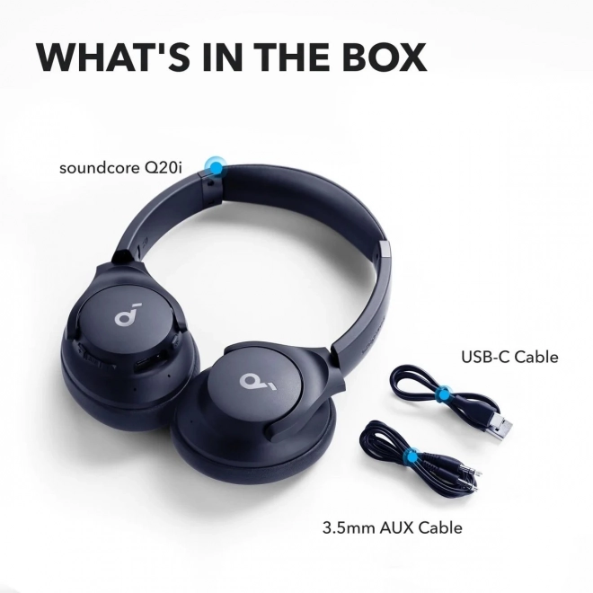 Over-ear hoofdtelefoon Soundcore Q20i blauw